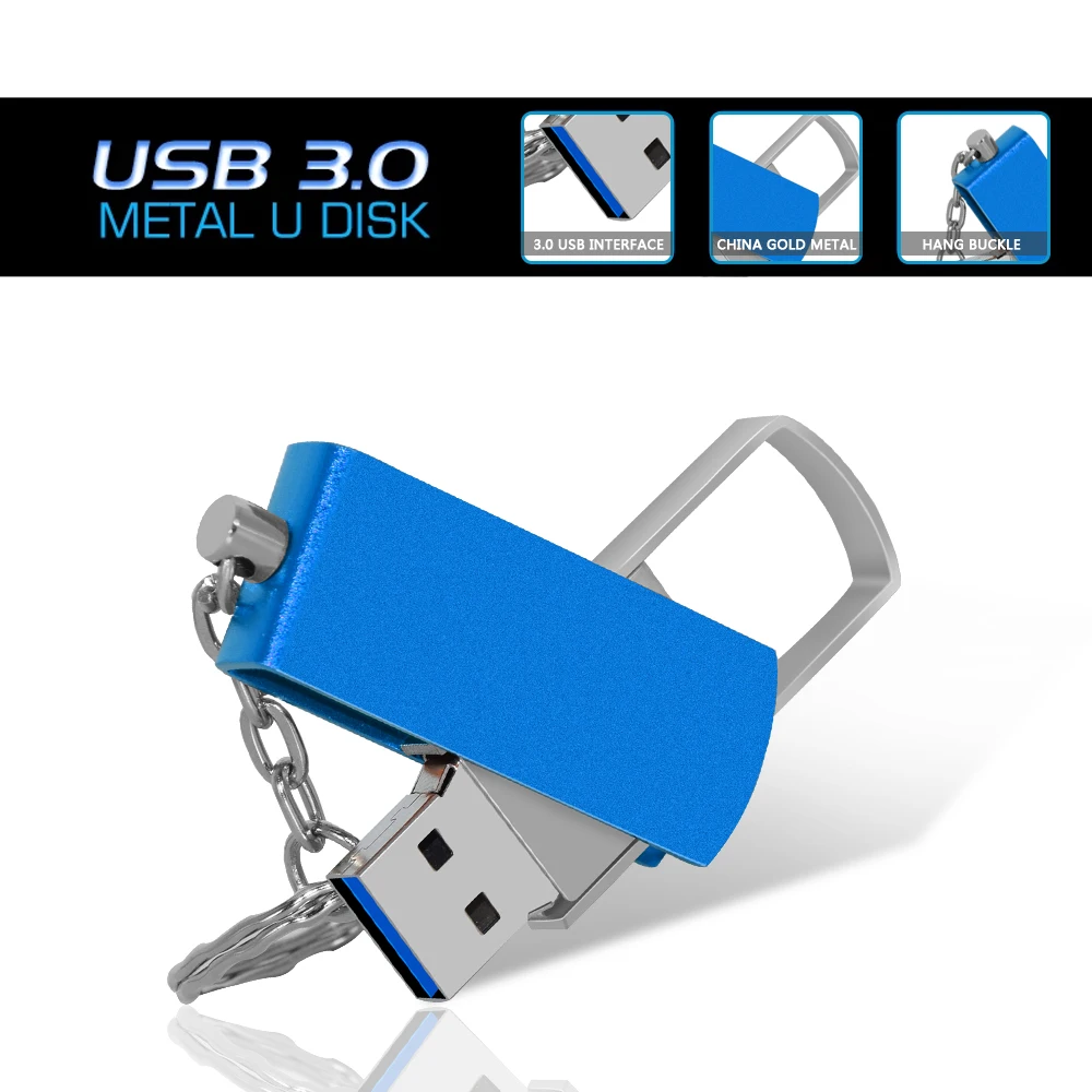 USB 3.0 معدن محرك فلاش usb بندريف 8GB 16GB 32GB 64GB 128GB مفتاح محرك قلم يو إس بي فلاش usb 3.0 القرص تخصيص الشعار