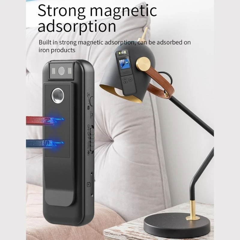 

547B Mini Body Camera Portable Waterproof Mounted Camcorder with Bike Clip Wearable Recorder