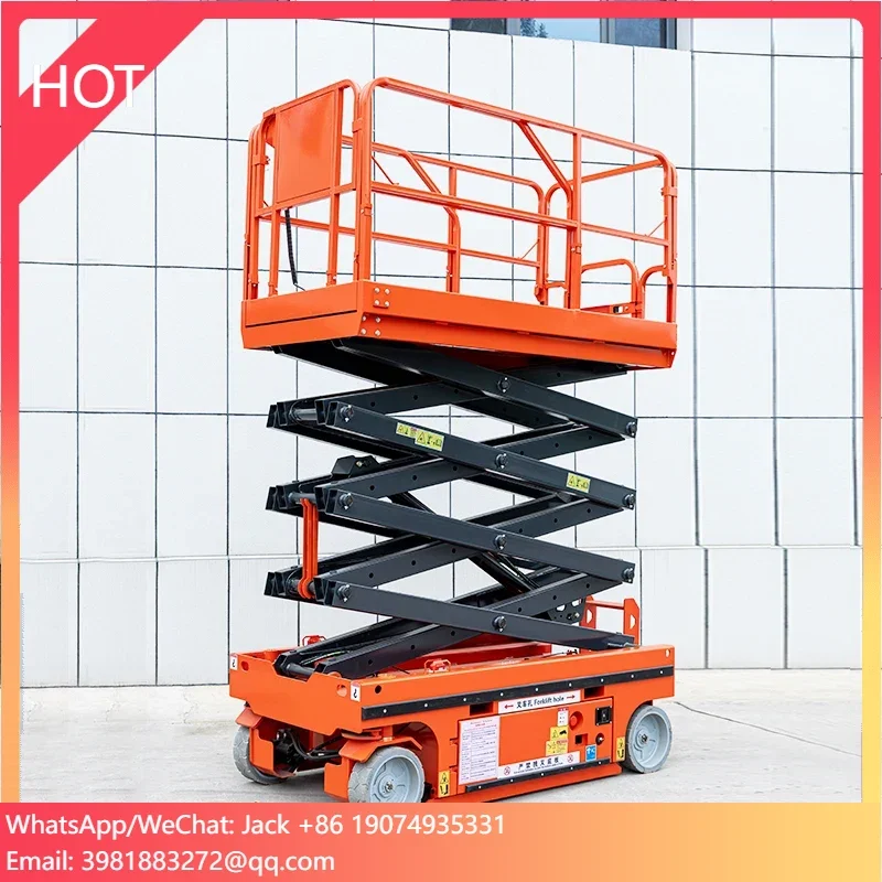 

6m 8m 10m 12m All Rough Terrain Electric Battery Powered Crawler Sissor Lift Tables Hydraulic Automatic Mobile Scissor Lift