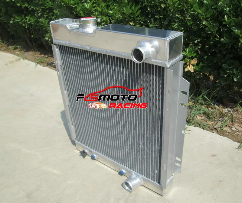 Aluminum Radiator + Fan For FORD Mustang V8 289 302 Windsor 1964-1966 1965 64 65 66 AT - view 4
