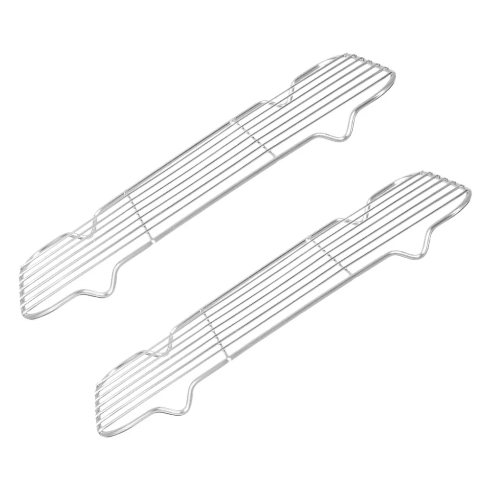 

2PCS Stainless Steel Draining Racks for Cooking Baking Even Heat Oil Filter Wire Rack Food Frying Roasting Cooling Kitchen