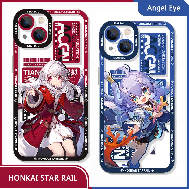 Honkai Star Rail Case for Xiaomi Redmi Note 12 11 Pro Plus 11S 10S 9S 10 8 7 6 9 Pro Max 10C K60 K60E Clear Soft Silicone Cover