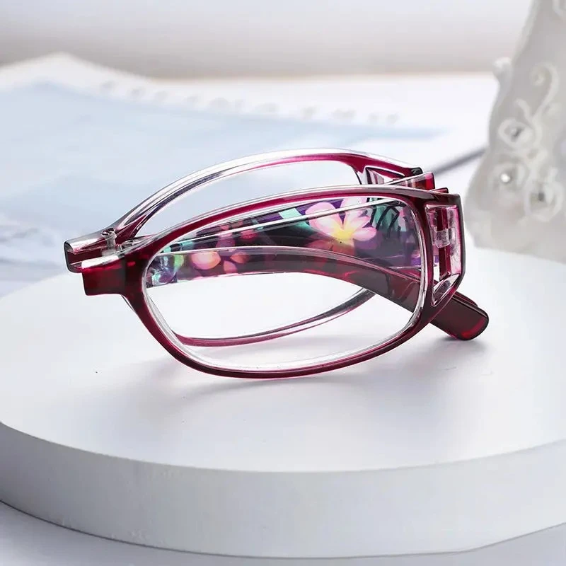 Lesebrille Frauen falten Lesebrille drucken HD Anti Blaulicht Unisex Brille Retro Brille für Männer