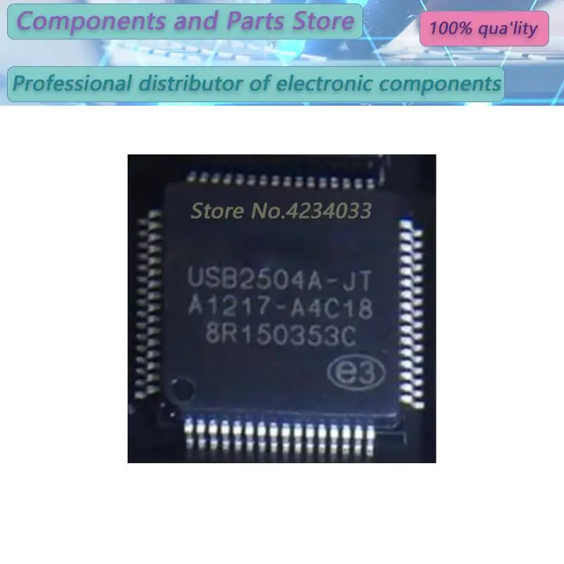 1PCS  USB2504A-JT USB2504A-J USB2504  TQFP-64 new100%  USB 2504A-JT