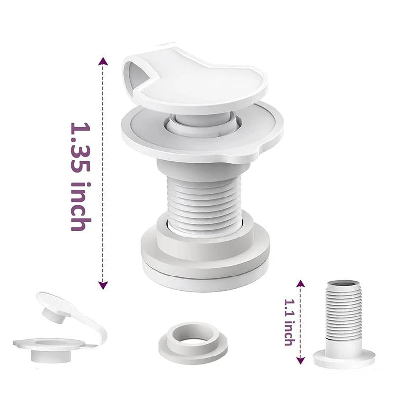 ABRU-Cooler Drain Plug Cooler Plug Replacement Triple Snap Drain Plug Cooler Plug Assembly For Coolers