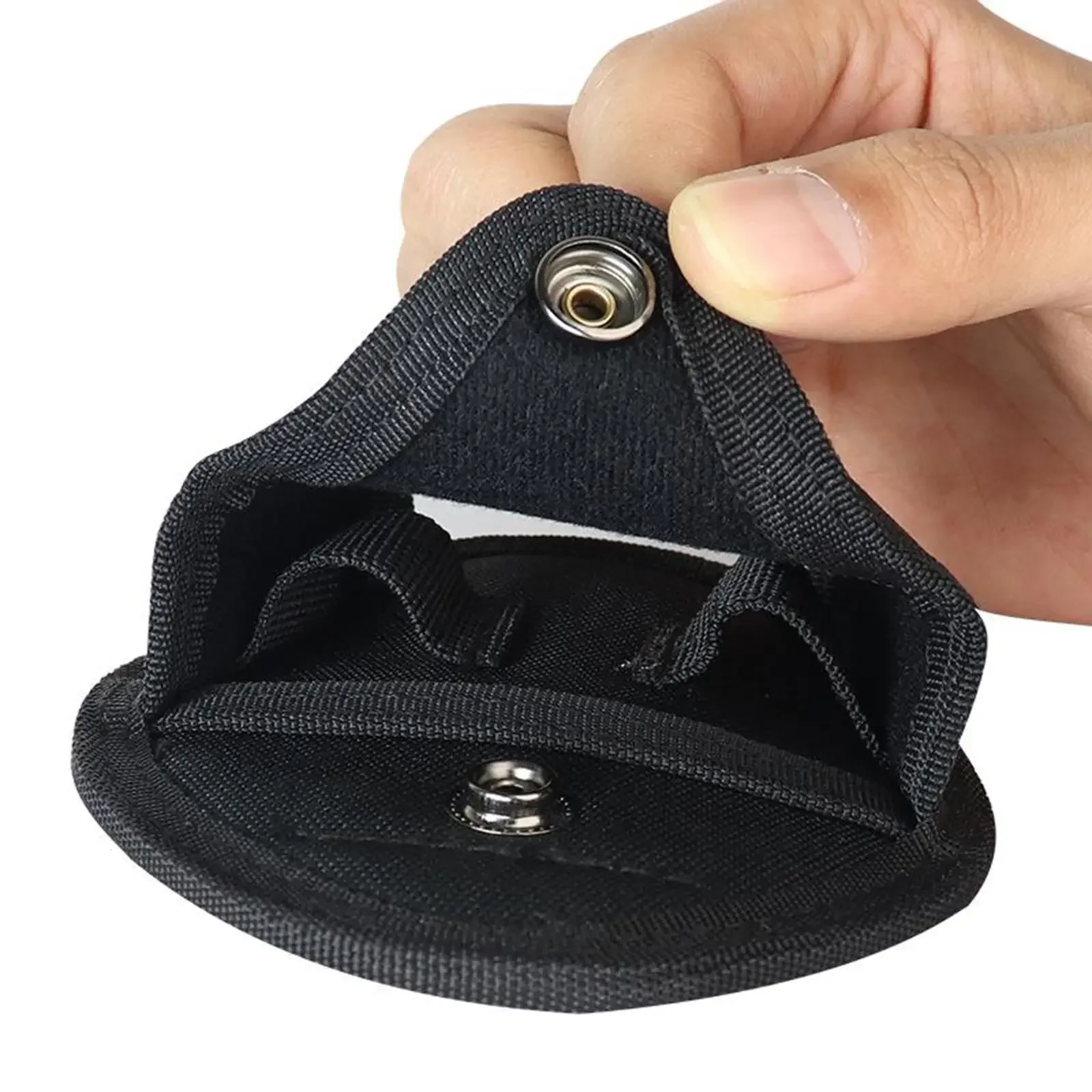 Durable Nylon Black Handcuffs Storage Case Hunting Utility Holster Holder Bag