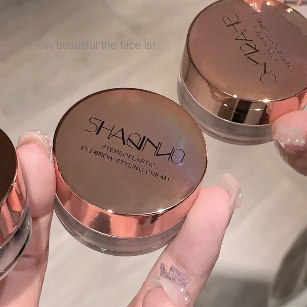 Transparent Eyebrow Styling Soap Cream Lasting with Brush Styling Eyebrow Wax Waterproof Fast Dry Eyebrow Enhancer