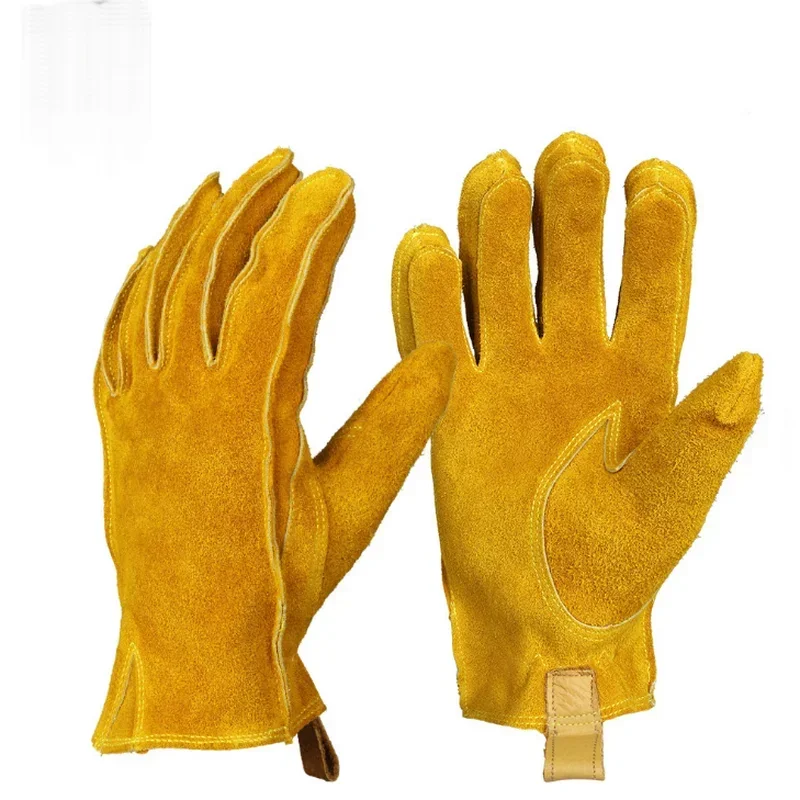 Motorcycle leather gloves, welding carpenter retro cycling manufacturers selling car gardening glove