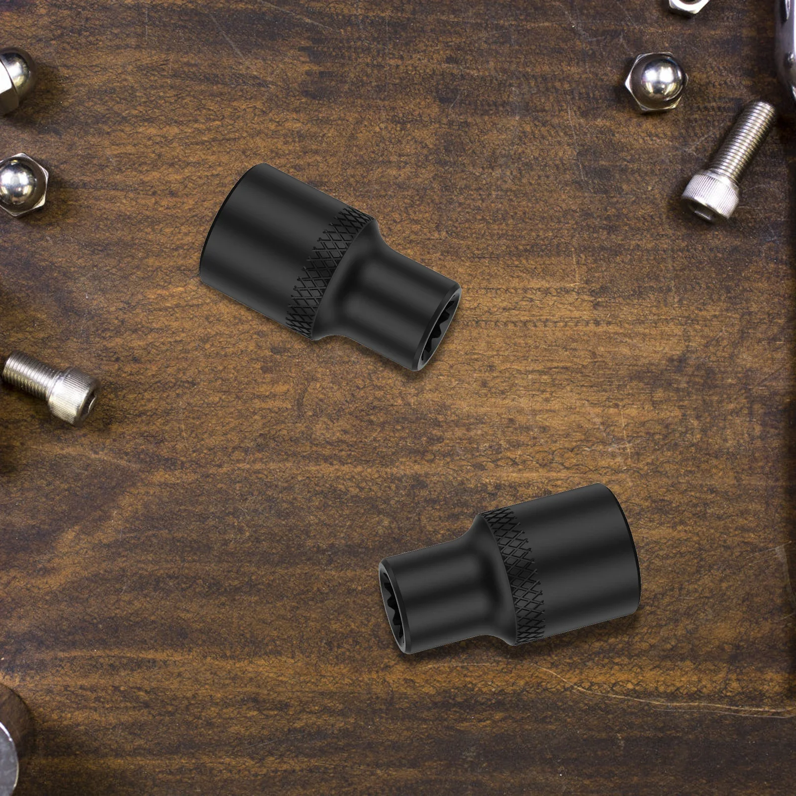 2Pcs Truck Brake Caliper Socket for Adb 22x 3/8 Inch Steel Brake Caliper Removal Socket Portable Brake Caliper 11 Point Socket