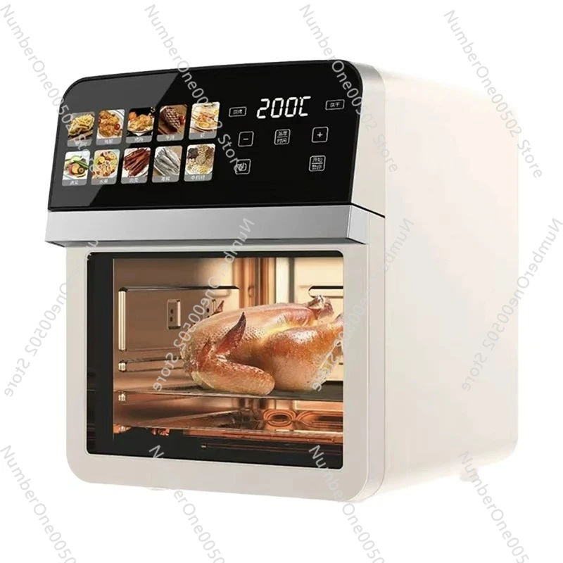 

Air Fryer Toaster Oven Combo Large Capacity See Through Window No Need To Flip For Home Use