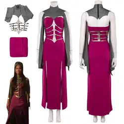 Mortal Kombat Sindel Cosplay Fantasia Costume Disguise for Adult Women Dresses Female Roleplay Halloween Carnival Party Clothes