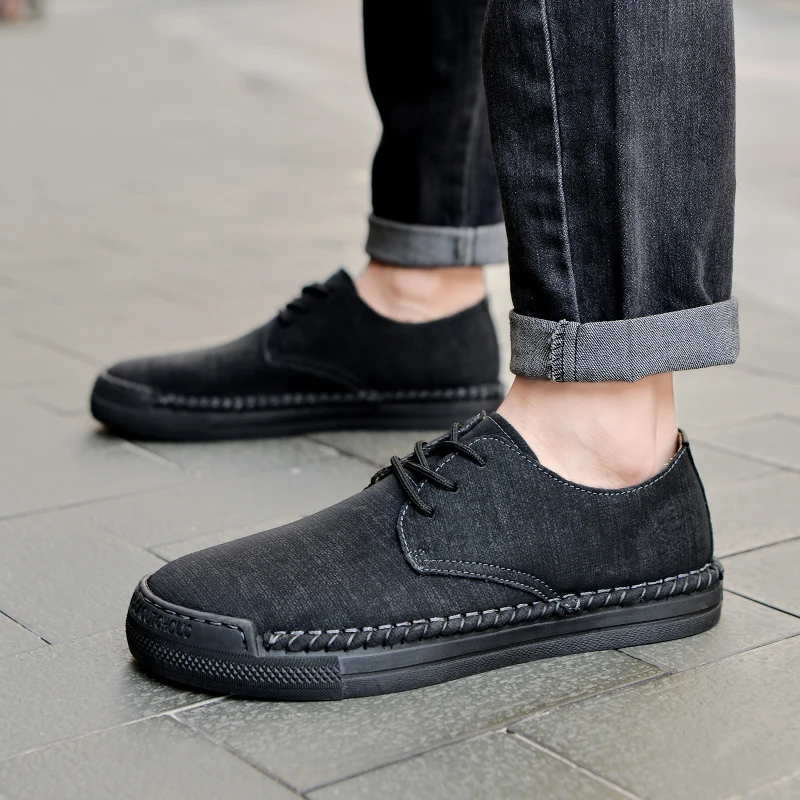 

Versatile Men's Slip-On Shoes Leather Business Loafers for Work/Wedding/Interview big size 48