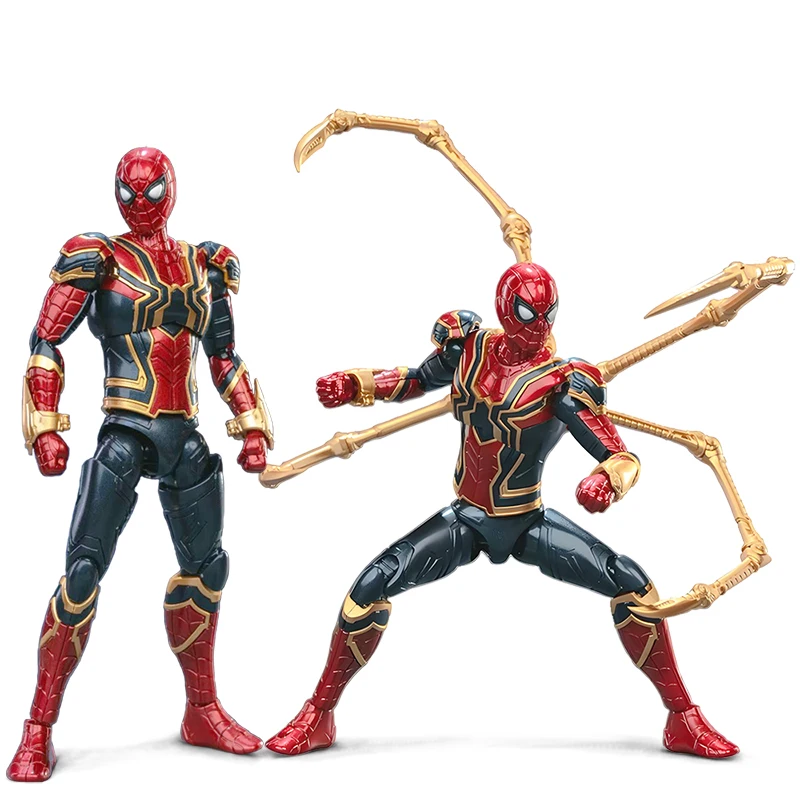 FondJoy Iron Spider Man Assembly Model Suit Infinity War Peter Parker Red Black Gold Battle Armor Action Figure Model Toy - view 6