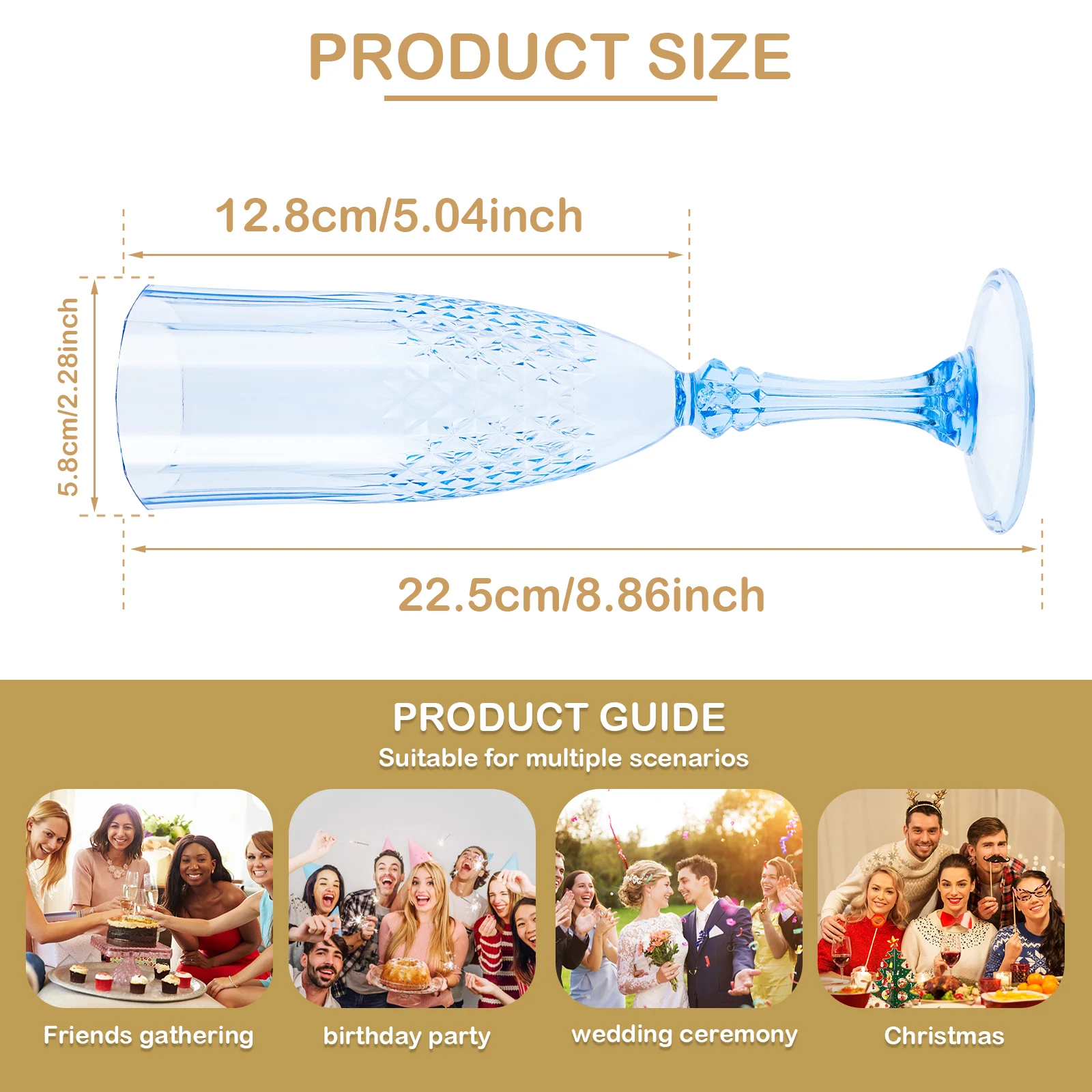 12Pcs 207ml Transparent Empty Whisky Wine Bottle Alcohol Liquor Bottles Champagne Flutes Plastic Wine Goblet Wine Cocktail Cups