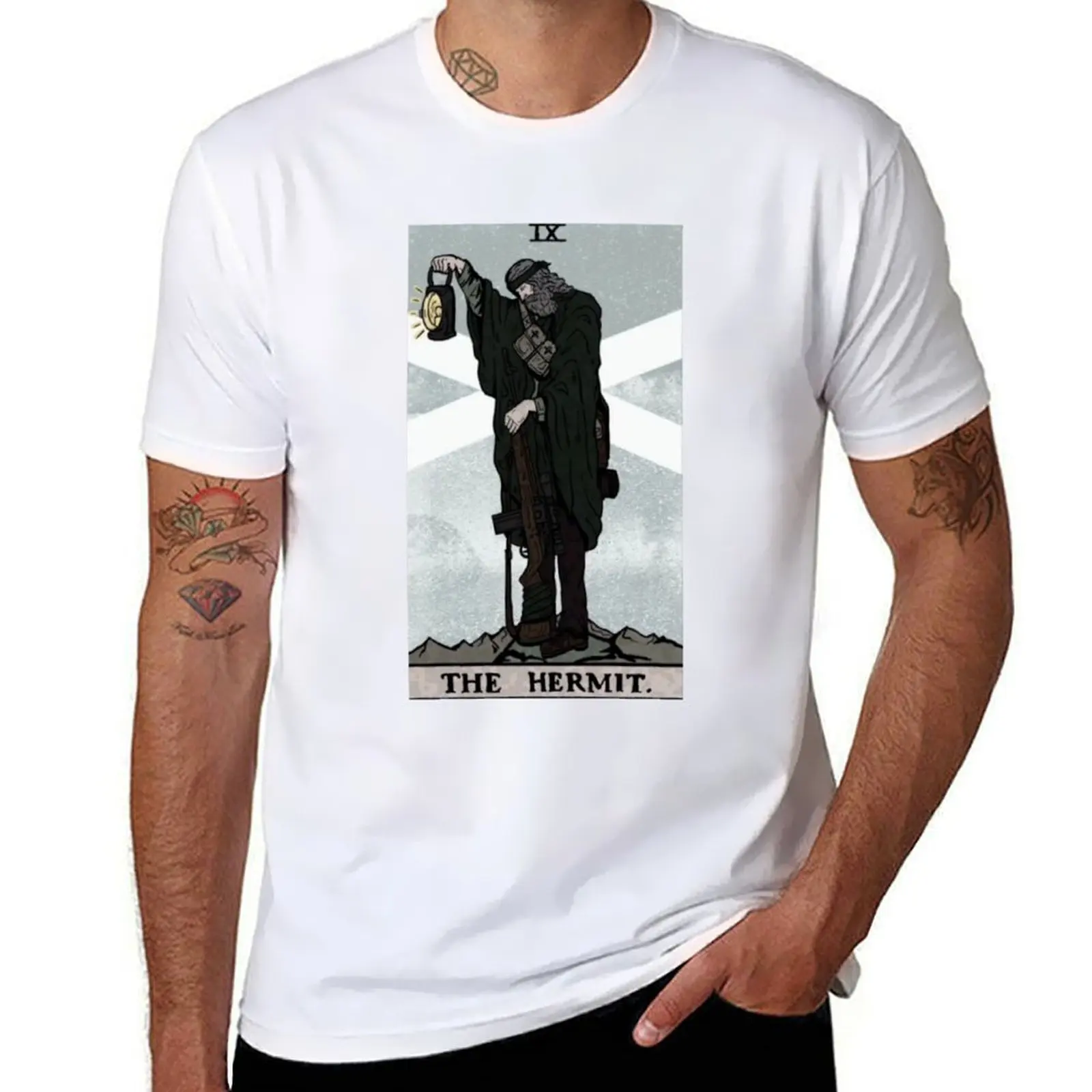 

TFD Hermit Tarot Card T-Shirt funny t shirts dark humor man t shirt graphic T-Shirt