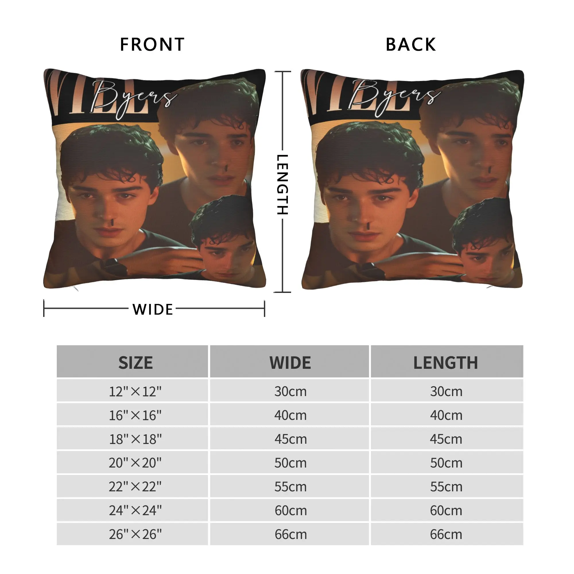 Will Byers  Pillow Case  Retro Trendy Pillow Cover Print Pillowcases For Living Room Chair