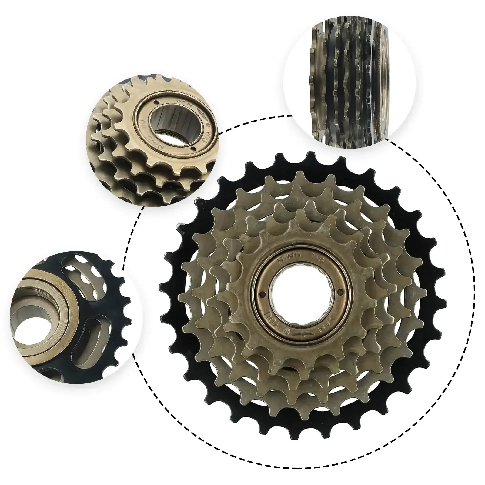 Bicycle 6/7/8 Speed 13/14-28T Screw On Freewheel High-carbon Steel For Shimano Position Bicycle Parts ﻿