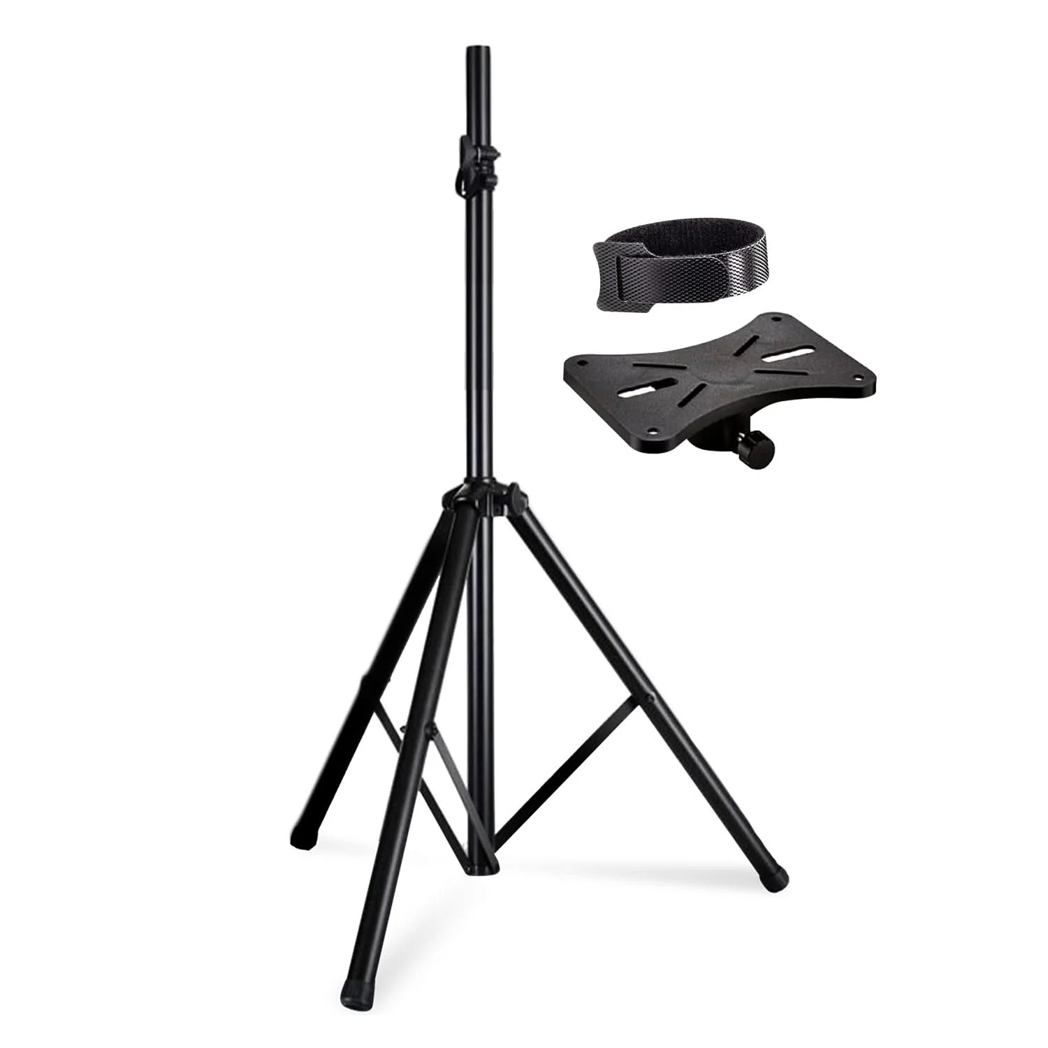 5 Core Speaker Stand Height Adjustable PA DJ Tripod Studio Monitor Stands w 35mm Compatible Insert - SS ECO 1PK BLK WoB