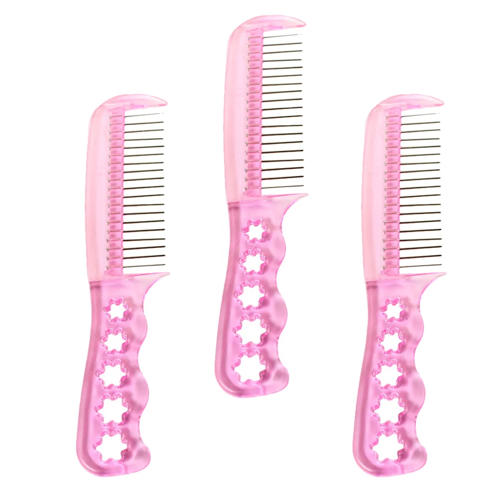 3 Pcs Comb Brush Hair Extension Hairbrush for Synthetic Wigs Wire Women