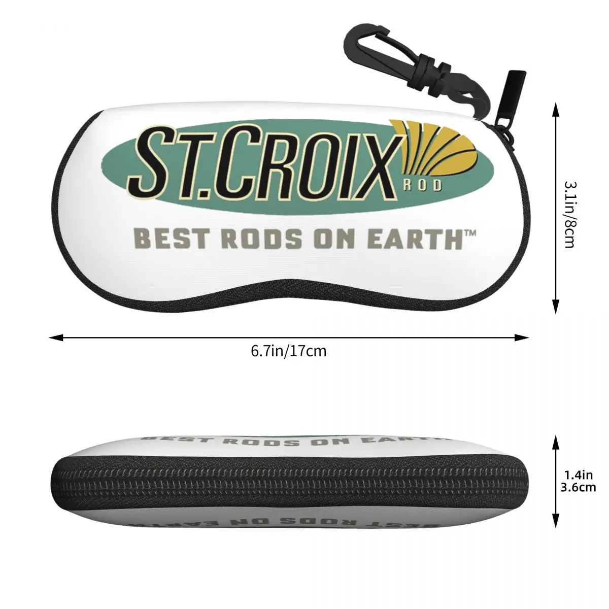 Life Love St Croix Merch シェルメガネケースプロテクターサングラスボックス女性男性ソフト眼鏡バッグポーチ