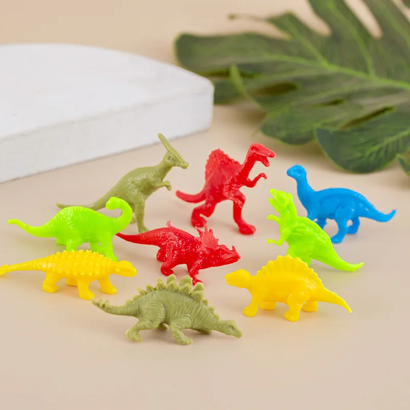 50 Stück bunte Mini kleine Dschungel Dinosaurier PVC-Modell für Kinder Junge Geburtstags feier begünstigt Pinata Füllstoffe Goody Bag Schule Belohnungen