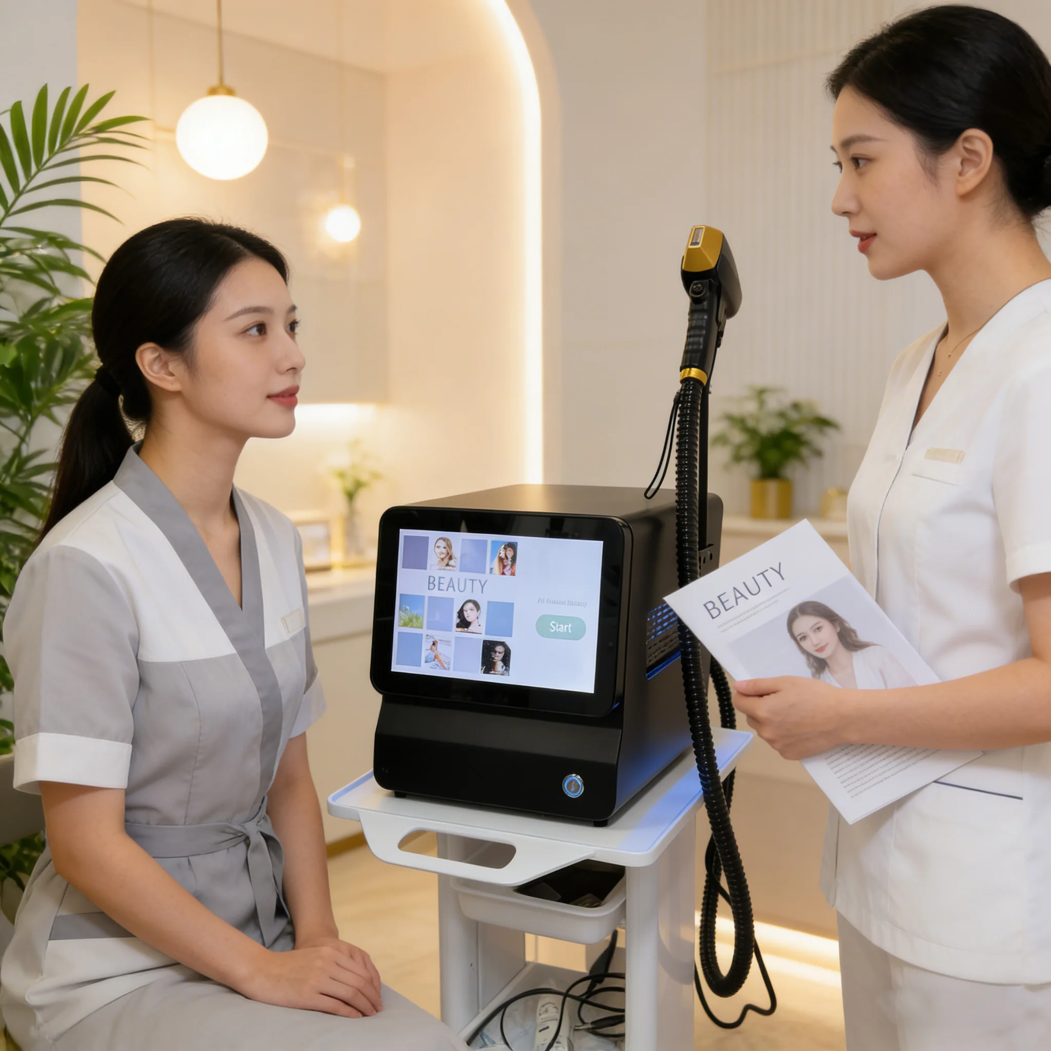 

2026 Upgraded 4-Wave 4000W Laser Hair Removal Device 808/755/940/1064nm Diode Cooling for Permanent Hair Removal in Beauty