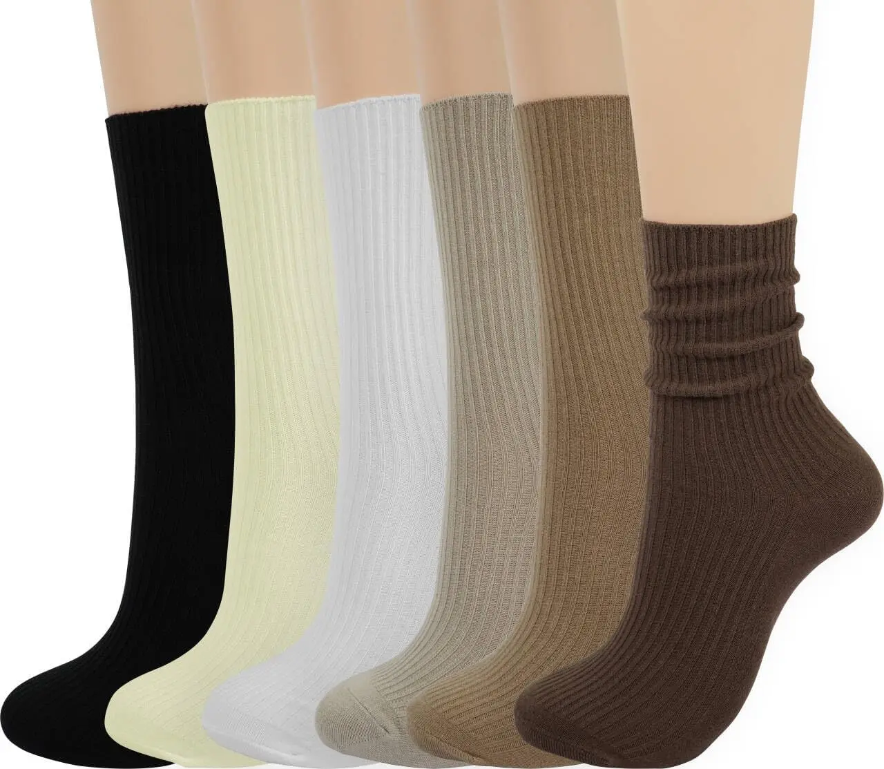 

Women's Thin Cotton Crew Socks - Cute Casual Above Ankle Socks for Gifts