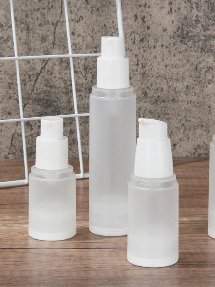 15/30/50/80/100ML givré vide PP pompe à vide bouteilles de Lotion distributeur voyage récipient cosmétique bouteilles de pulvérisation rechargeables