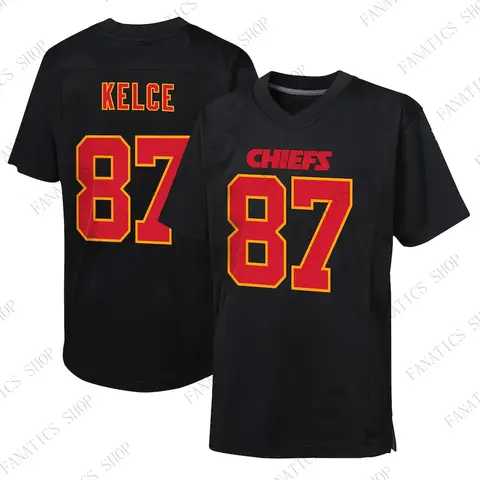 2024 Newest Arrival Summer Travis Kelce Chiefs LVIII Game Rugby Jersey #87 Training Jersey Rugby Uniform For Adult&Kid