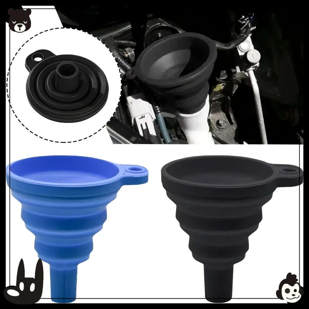 

Новая воронка для двигателя, автомобильная универсальная силиконовая воронка для жидкости, замена омывающей жидкости, портативная воронка для замены моторного масла, бензина