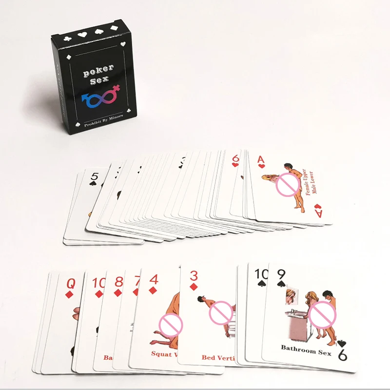 Adult Poker Card Game Set-Bedroom Fun Role Play 54 Cards Hottest Couples Sex Positions Sex Gift for Couples Connection Card Game - view 3