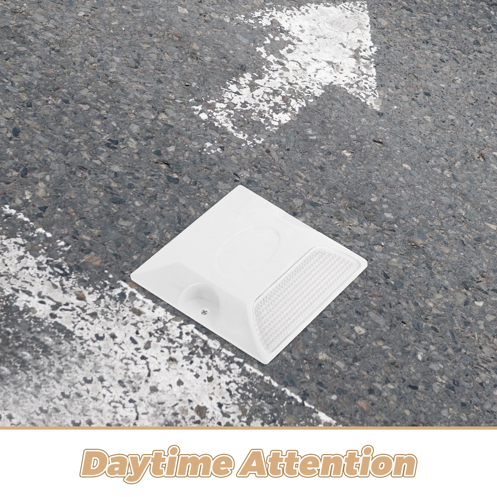 4 قطعة علامات الرصيف العاكسة وضوح عالية ترصيع الطريق المرتفعة للسلامة المرورية على الطرق السريعة عاكسات بلاستيكية متينة