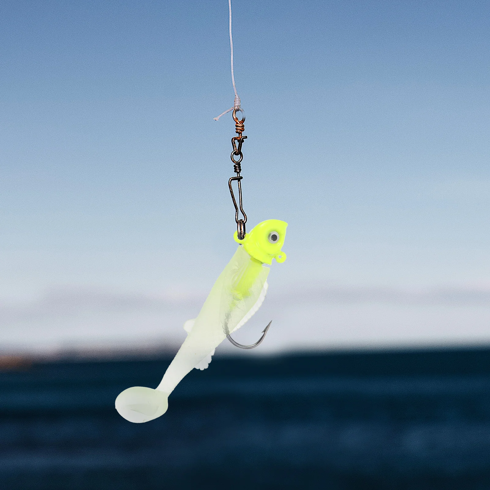 

6 Pcs Luminous Fish Hook Bass Lure Fishing Bait Lures Freshwater Artificial Saltwater Equipment