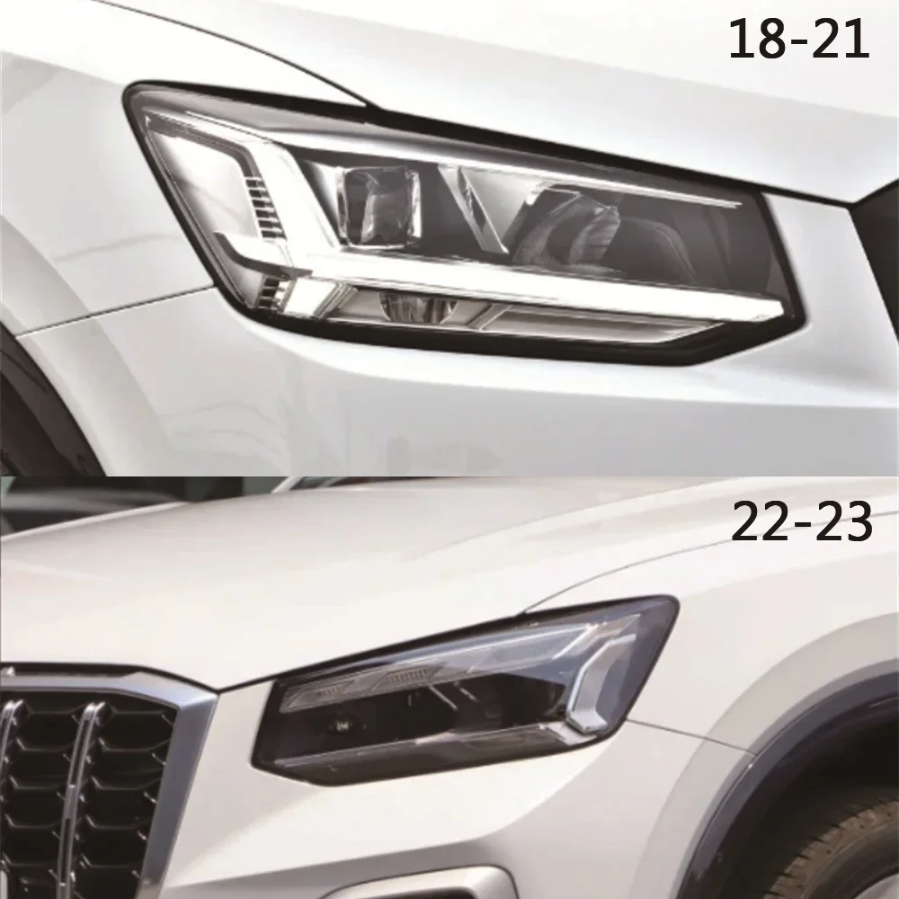 HTTCY Headlight Base Cover For AUDI Q2 2018 2019 2020 2021 2022 2023 Headlight Base Headlamp House Car Rear Base Headlight House