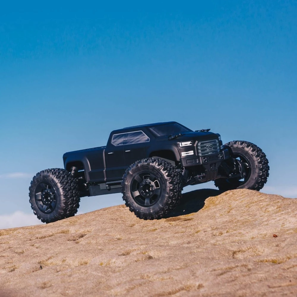 Brushless Monster RC truk RTR (pemancar dan penerima termasuk, baterai dan pengisi daya diperlukan), hitam, are4312v3