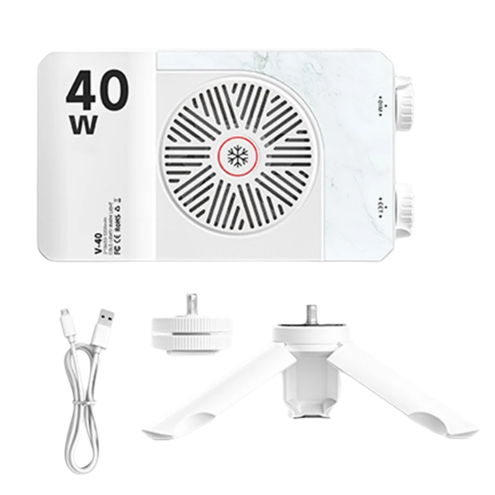 40W RGB LED Camera Light 2800-9000K CRI/TLCI 90+ Mini LED Video Lamp with Tripod High Power Pocket Photography Light Camping