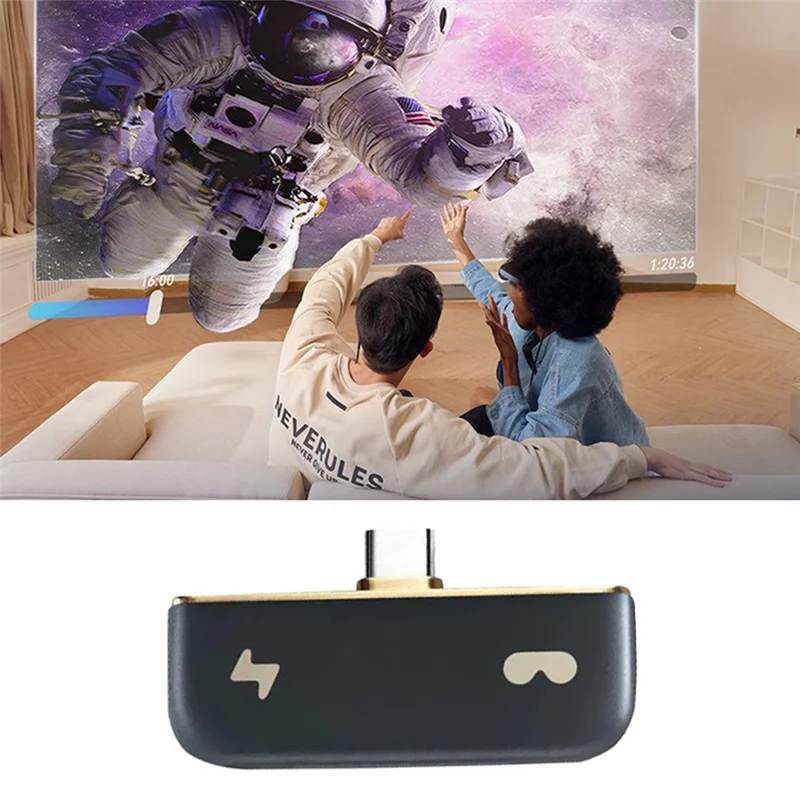 Convertitore di ricarica leader per Rokid HUB per occhiali intelligenti Rokid Max Air AR Convertitore pratico e conveniente multifunzionale, Dura