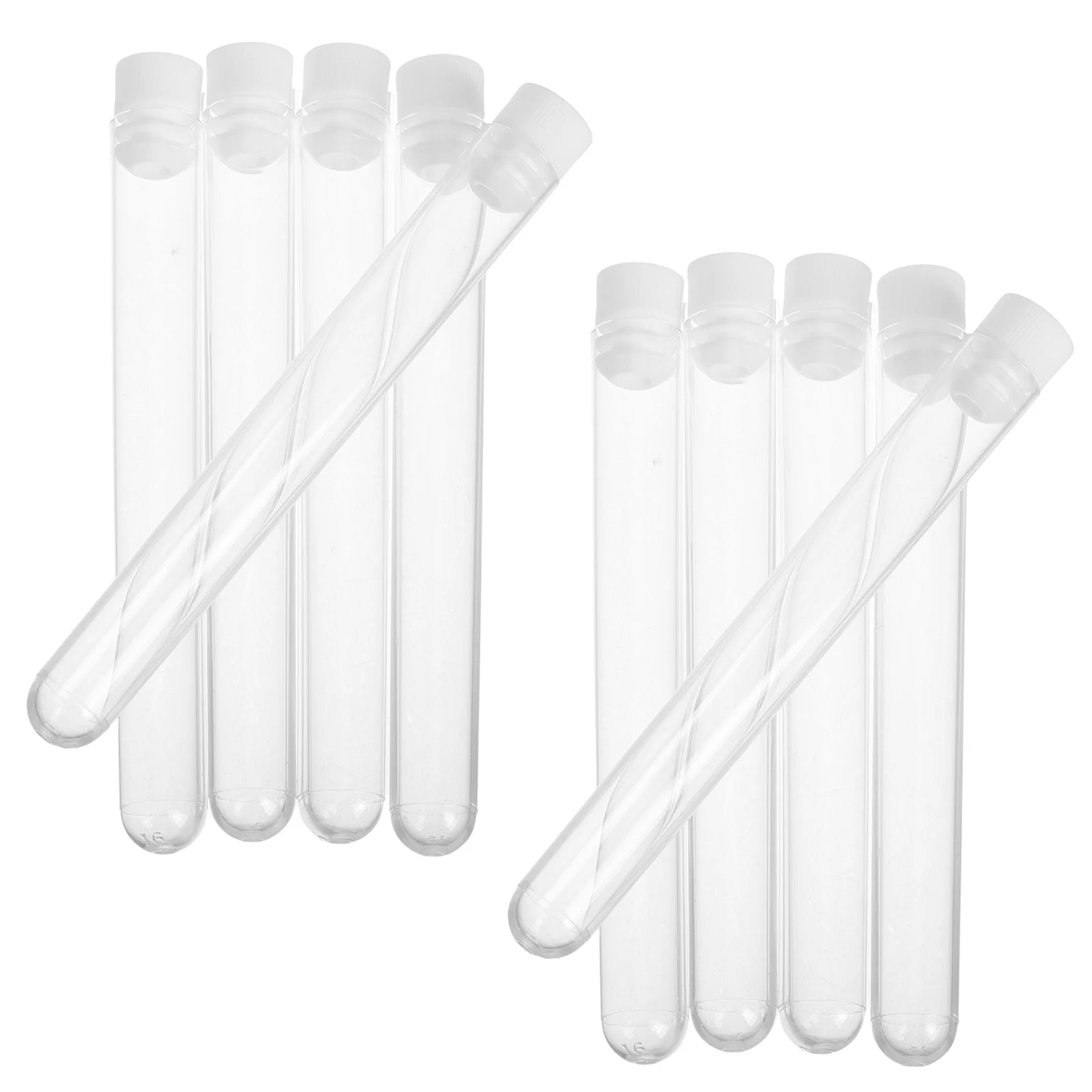 15 pezzi porta pennelli per trucco trasparente custodia per ciglia portatile organizer tubi vuoti per bacchette e pennelli per mascara provette in plastica