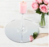 12pcs)Round Mirror Wedding Table Centerpieces qq431