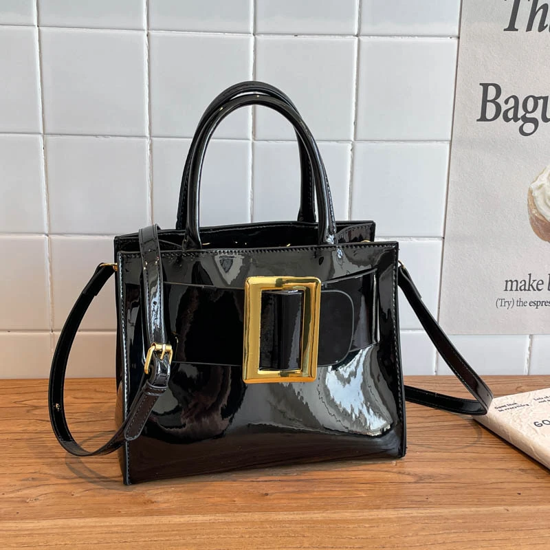 

Quality Patent Leather Ladies Shoulder Tote Women 2026 New Luxury Handbag Classic Commute Bag Designer Small Crossbody Bags