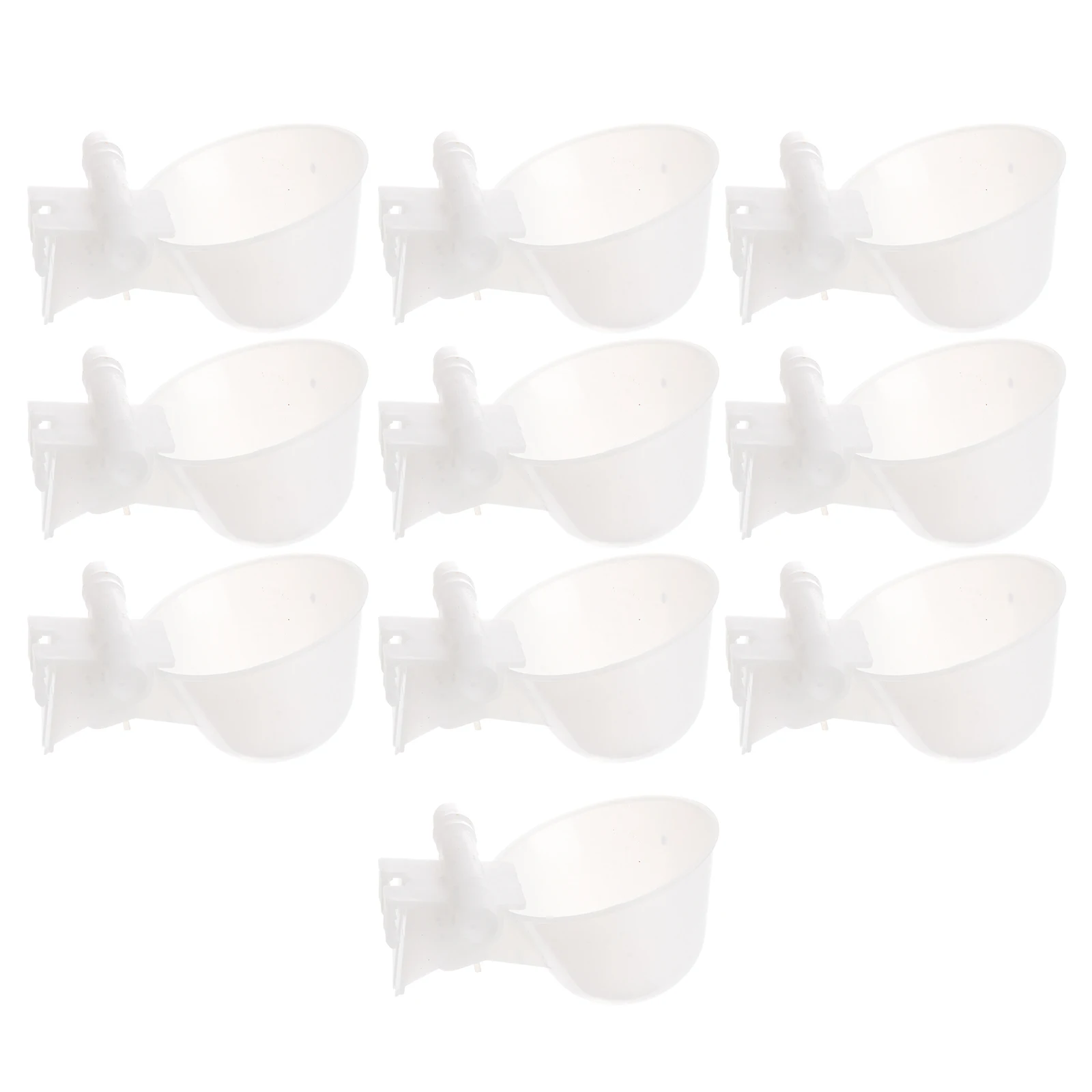 

10 Pcs Automatic Drinking Fountain Durable Plastic Birds Autodrinker Feeding Bowl Pet Shop Home Zoo Water Easy Cleaning