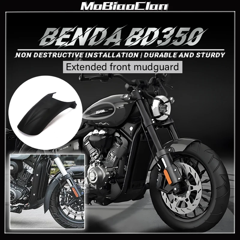 

Motorcycle Front Rear Mudguard Fender Extender Extension Accessories for Benda BD300 BD300-15 BD350 jinjila350 bd350
