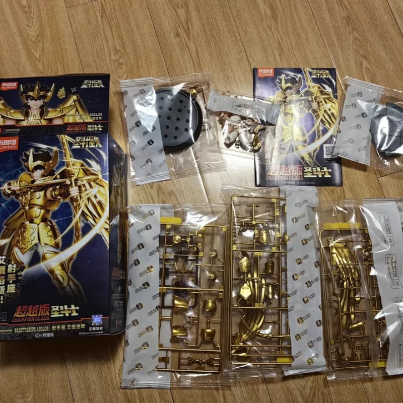 Em estoque blokees saint seiya campeão classe pegasus seiya sagitário aiolos anime modelo figura de ação montar brinquedos presente