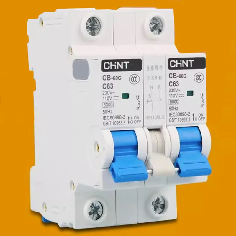 CHINT ATS تيار مستمر/التيار المتناوب 110 فولت 220 فولت مزدوج الطاقة التلقائي نقل التبديل قواطع دوائر صغيرة لنظام الطاقة الشمسية الكهروضوئية السيارة الكهربائية