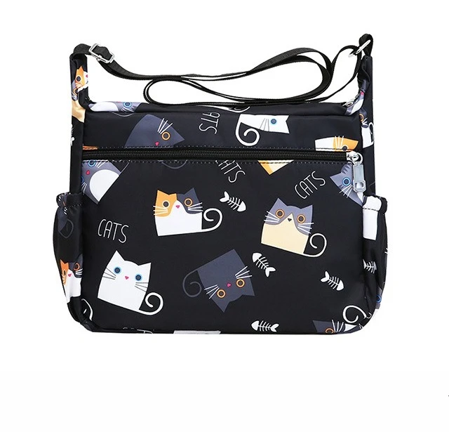 حقيبة كروس نسائية فاخرة 2025، حقيبة يد من النايلون ذات سعة كبيرة مع سحاب، متسوق كاجوال متعدد الوظائف للعمل وعطلة نهاية الأسبوع ​