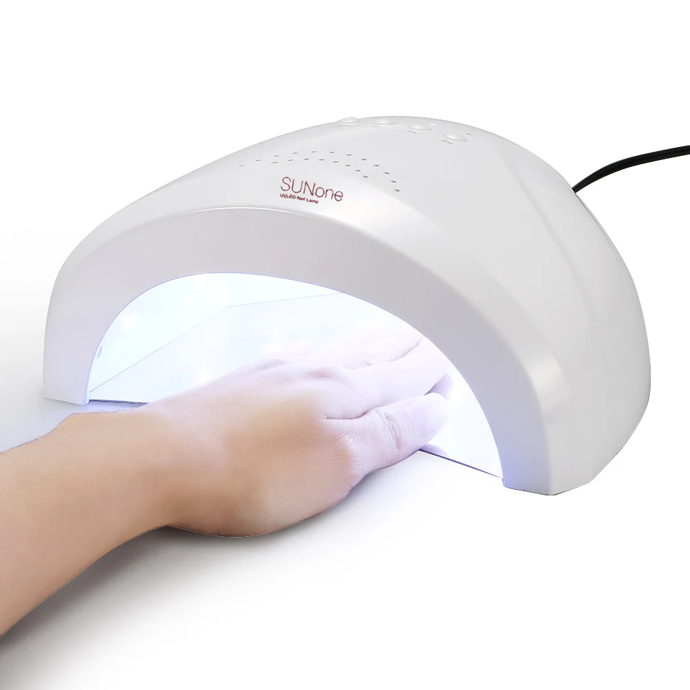 

SUNOne White Light Professional 24W/48W UV Led Lamp Beauty Makeup Cosmetic Nail Dryer Polish Machine for Curing Nail Art Tools