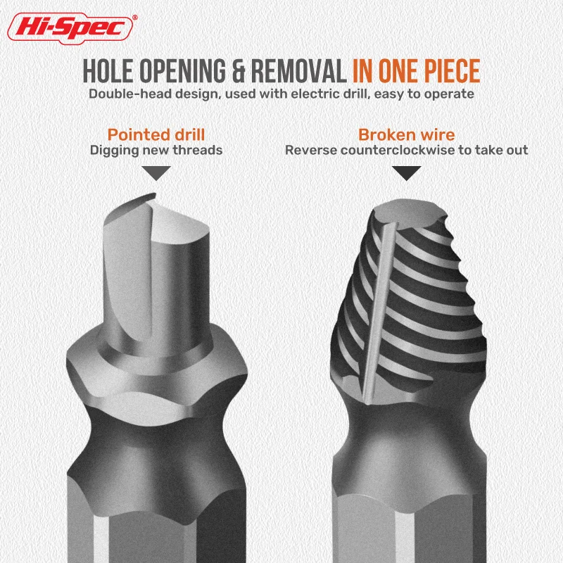 Bolt เครื่องมือรื้อถอน S2ไขควง Broken Bolt Extractor Stripped Screw Extractor เจาะชุด T10-T20-T30-H4-H6-PH2-SL4