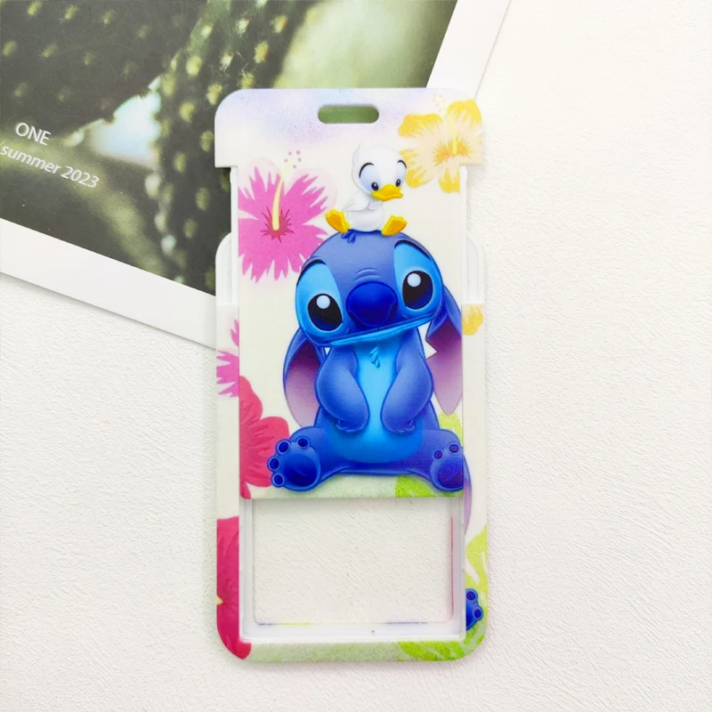 ديزني غرزة حامل بطاقات التعريف الشخصية الحبل الفتيات معرف بطاقة الائتمان حالة الأولاد الرقبة حزام الباب حامل بطاقة المفاتيح اكسسوارات هدايا الاطفال #4