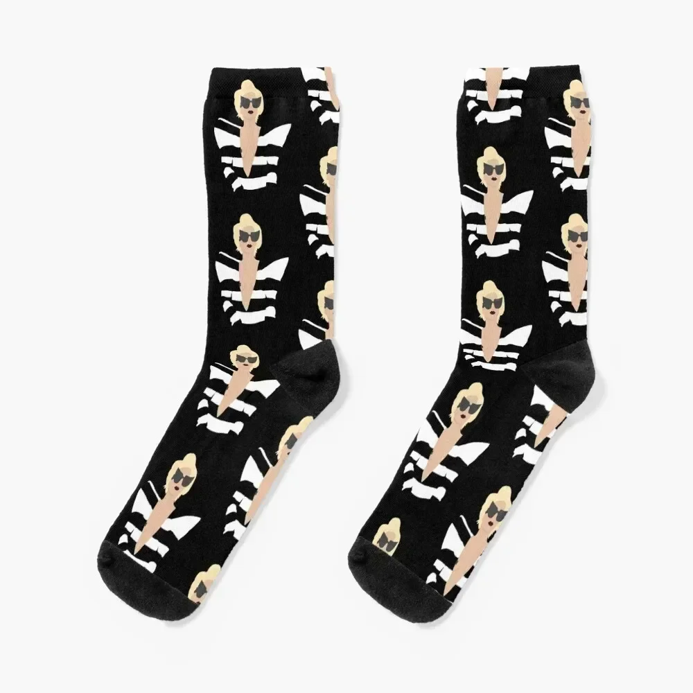 

Lady Gaga Telephone Socks retro short hiking Men's Socks Women's