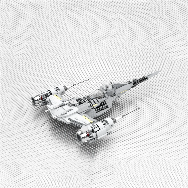 MOC-160224 Space Movie N-1 Interstellar Fighter Improves Starfighter Building Block Assembly Model Brick Toy Children\'s Gifts